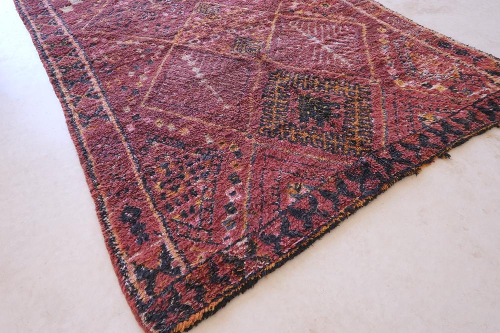 Moroccan Beni M'Guild Wool Rug 10.1 x 6.5 ft / 307 x 198 cm - Surcoma