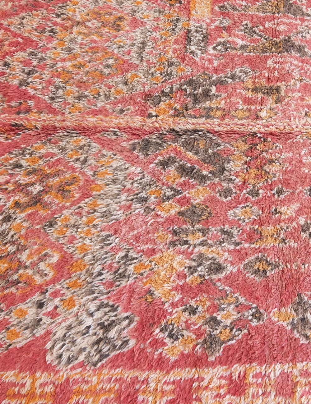 Red Moroccan Collectible Wool Rug 12.1 x 6 ft / 370 x 184 cm - Surcoma