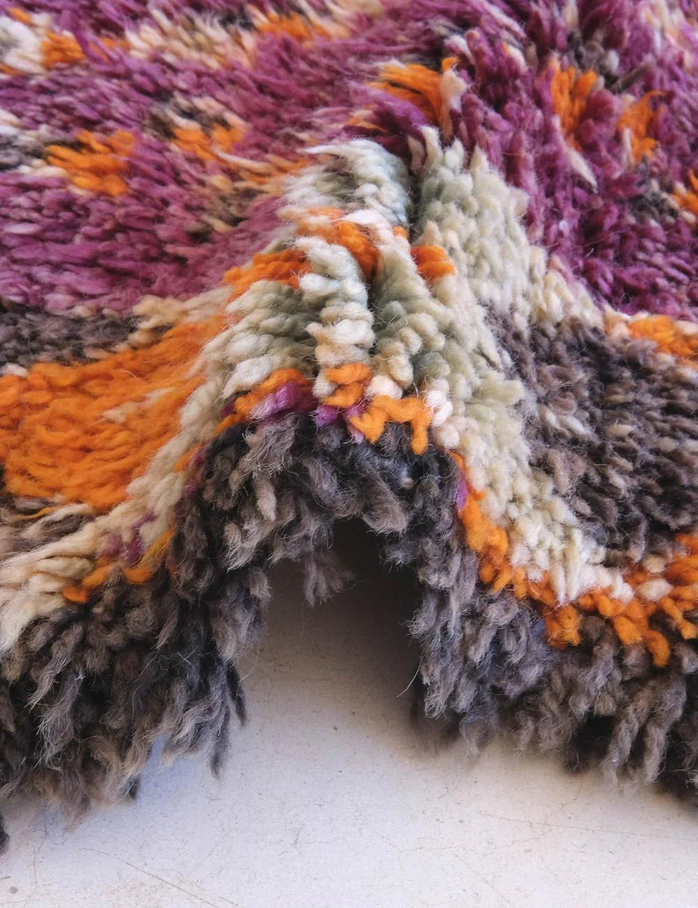 Moroccan Handmade Rug 11.9 x 7.1 ft / 364 x 217 cm - Surcoma