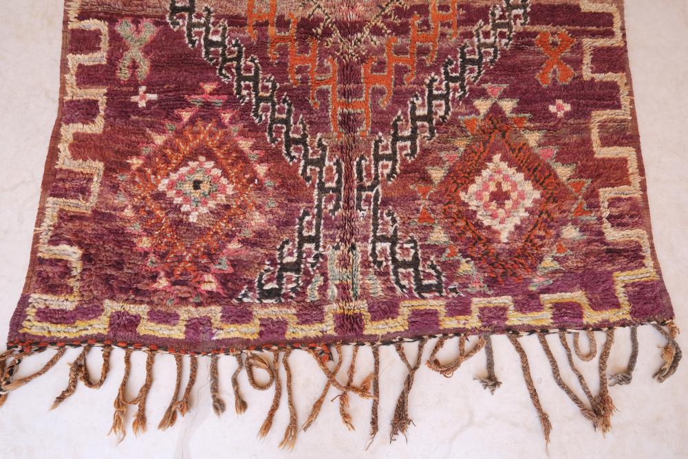 Moroccan Boujaad Wool Rug 10.5 x 5.8 ft / 321 x 177 cm - Surcoma