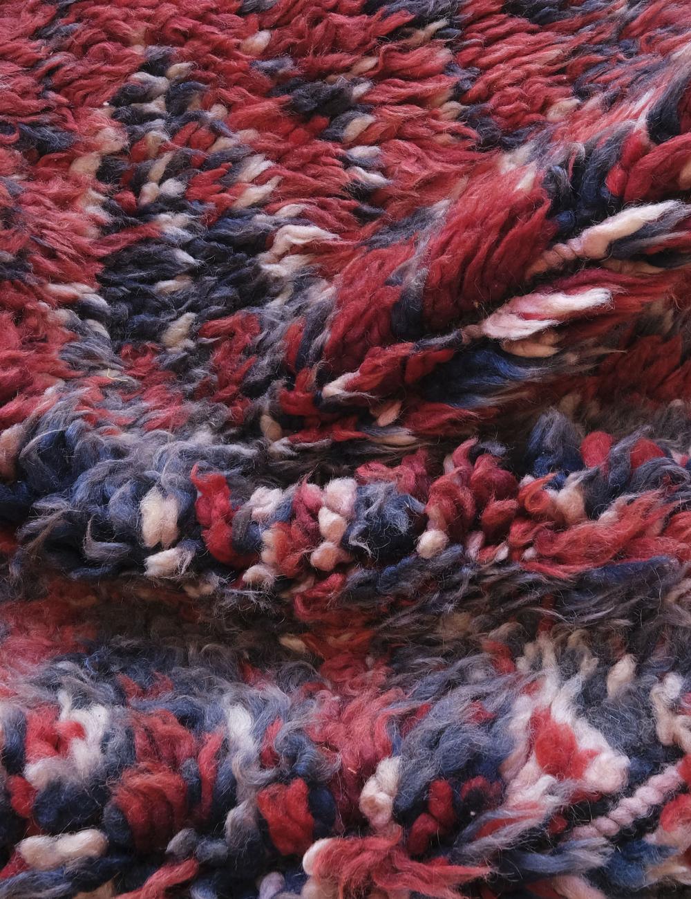 Beni MGuild Moroccan Red Wool Rug 11 x 6 ft / 335 x 183 cm - Surcoma