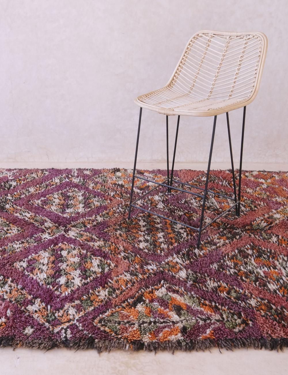 Deep Berry Moroccan Rug 11 x 5 ft / 335 x 155 cm - Surcoma