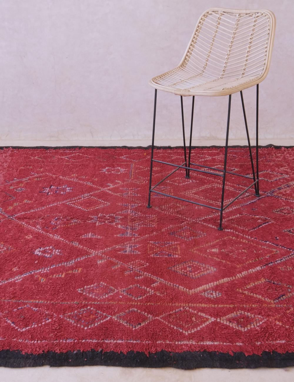 Tribal Red Moroccan Rug 10 x 6.4 ft / 306 x 195 cm - Surcoma