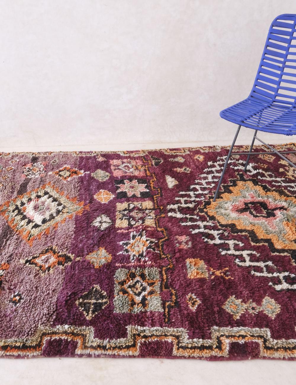 Moroccan Vintage Boujad Rug 9.1 x 5.2 ft / 278 x 159 cm - Surcoma