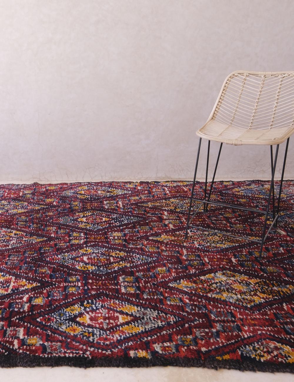 Hand-Knotted Moroccan Beni MGuild Rug 15.1 x 6.2 ft / 460 x 190 cm - Surcoma