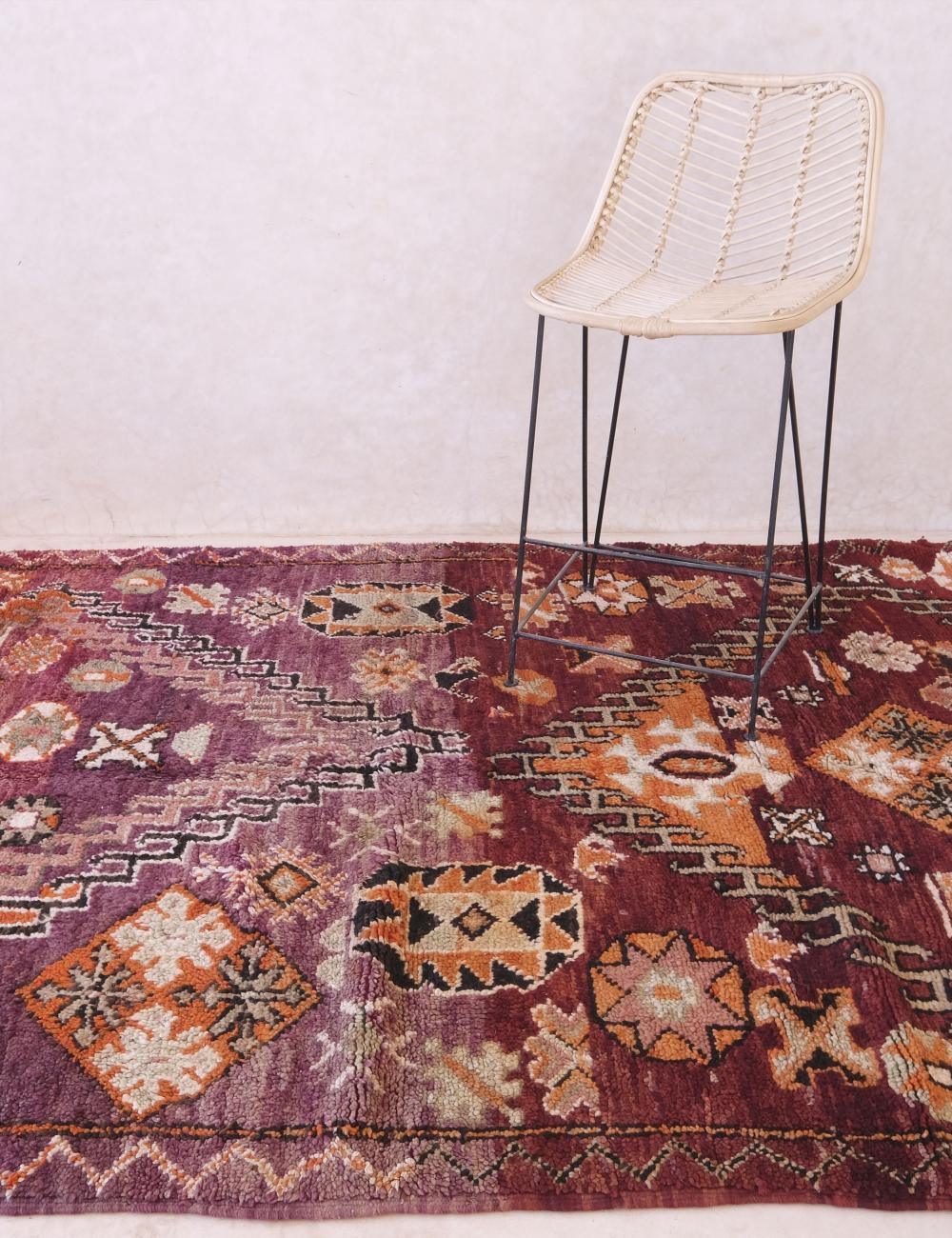 Moroccan Vintage Boujad Rug 8.9 x 5.8 ft / 272 x 178 cm - Surcoma