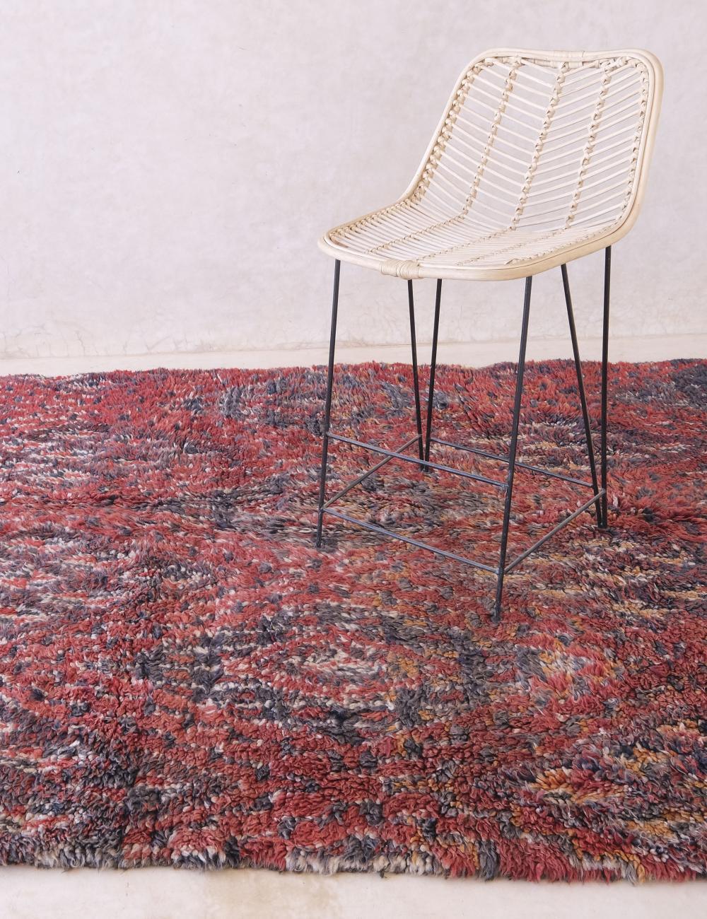 Beni MGuild Moroccan Red Wool Rug 11 x 6 ft / 335 x 183 cm - Surcoma