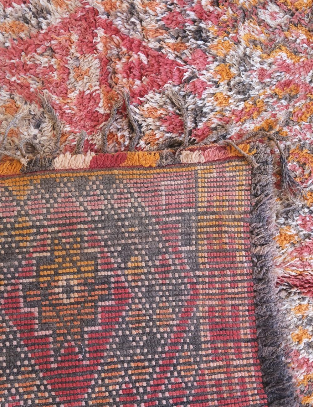 Red Moroccan Collectible Wool Rug 12.1 x 6 ft / 370 x 184 cm - Surcoma