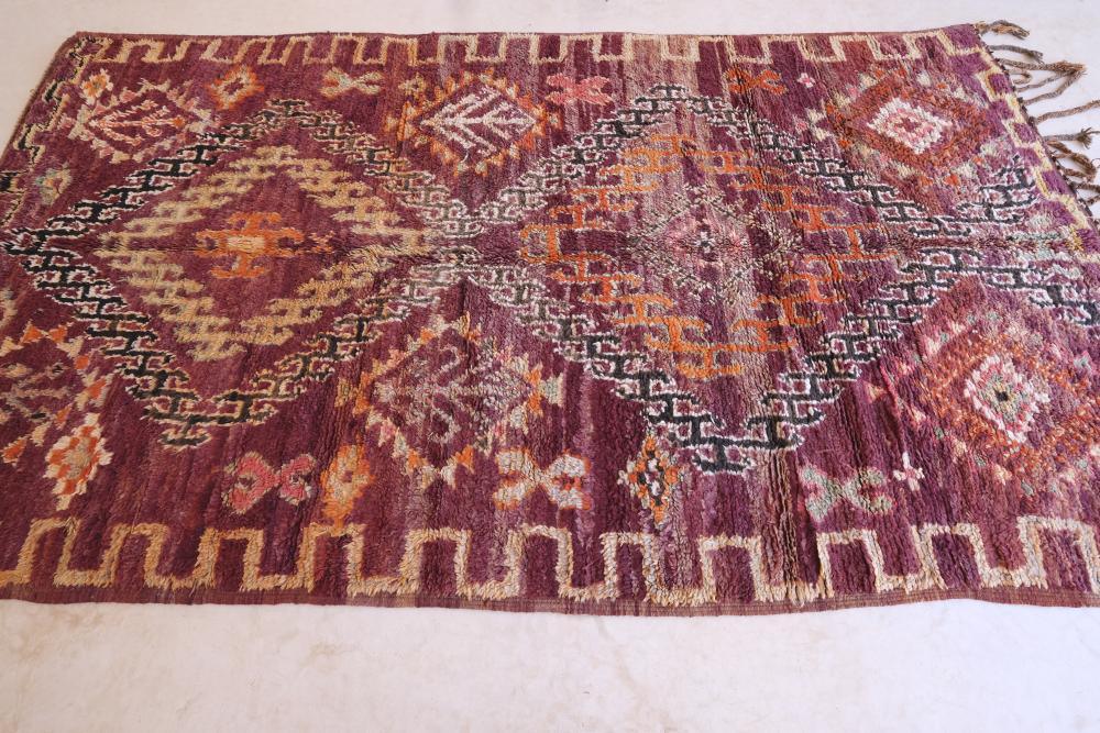 Moroccan Boujaad Wool Rug 10.5 x 5.8 ft / 321 x 177 cm - Surcoma