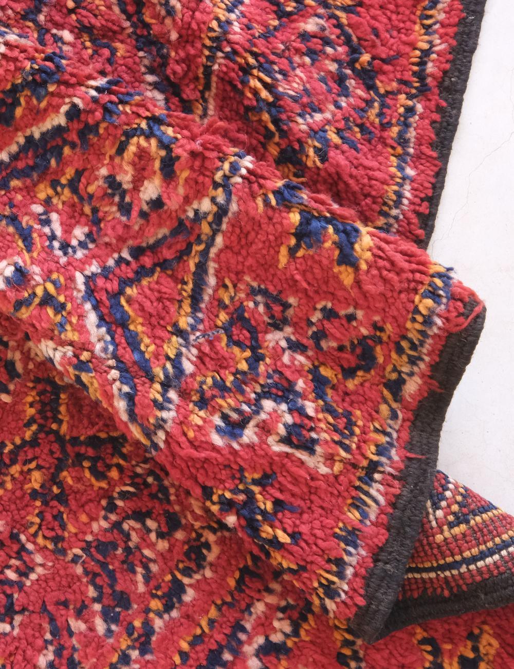 Moroccan Beni MGuild Red Rug 9.4 x 6.5 ft / 286 x 199 cm - Surcoma