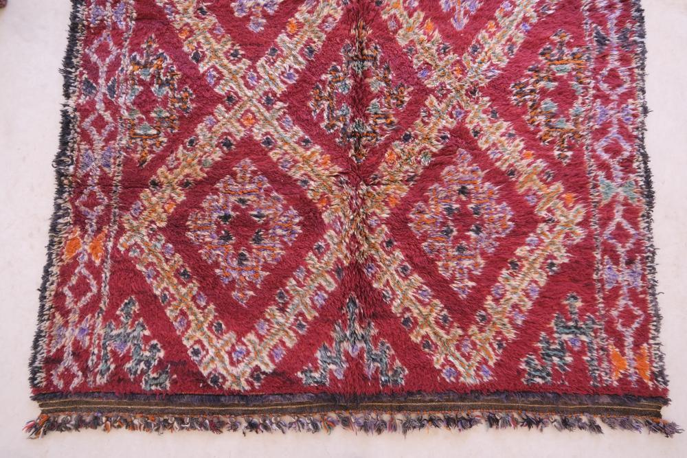 Moroccan Collector Red Rug 10.4 x 6.6 ft / 317 x 202 cm - Surcoma