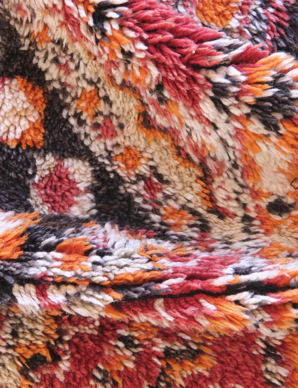 Authentic Vintage Moroccan Rug 12.5 x 6.8 ft / 382 x 209 cm - Surcoma