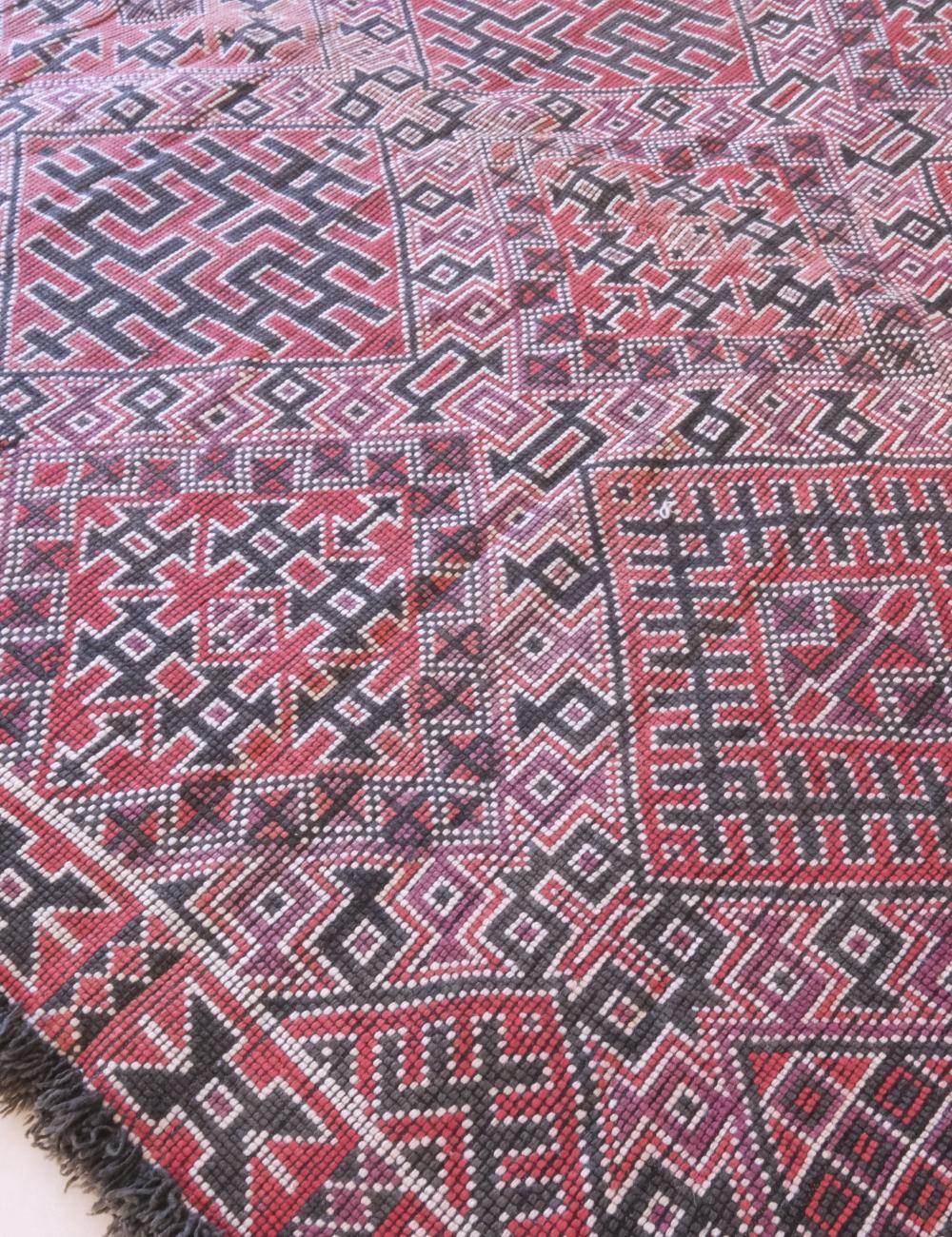 Moroccan Collectible Wool Rug 13.8 x 6.7 ft / 421 x 207 cm - Surcoma