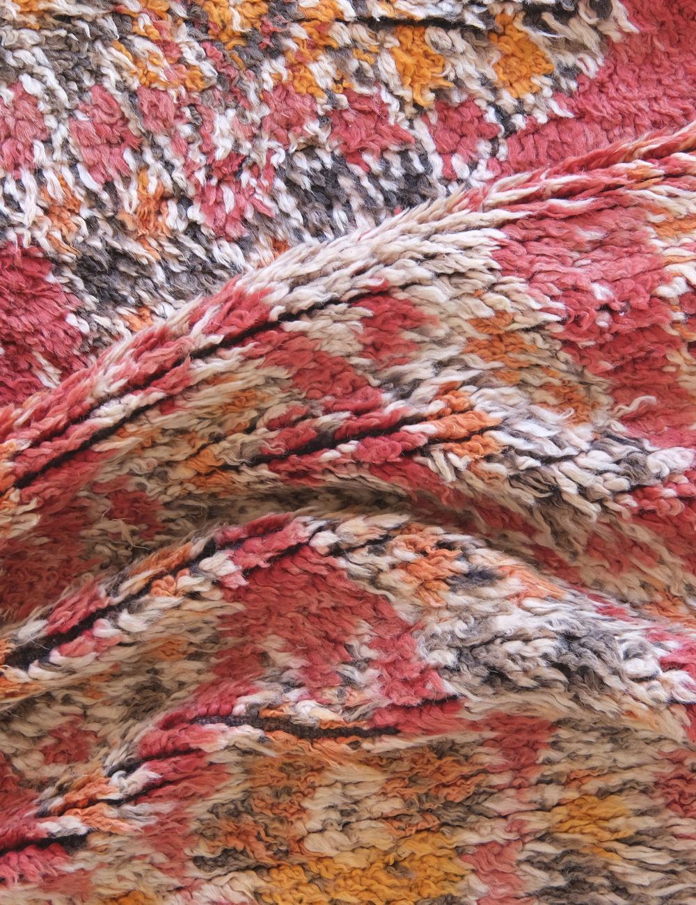 Red Moroccan Collectible Wool Rug 12.1 x 6 ft / 370 x 184 cm - Surcoma