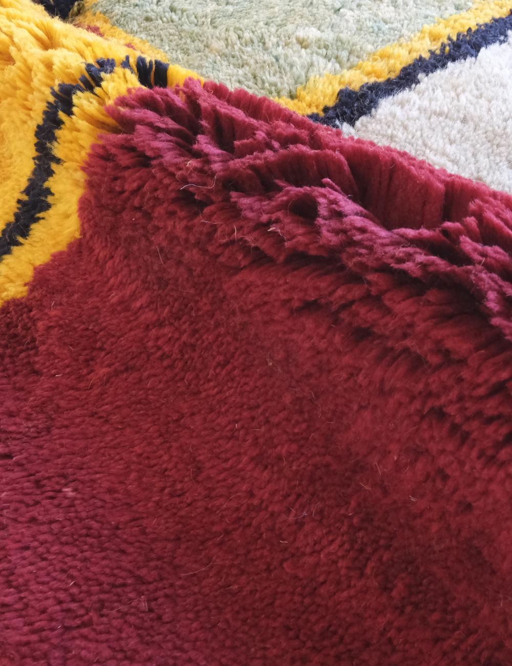 Colorful Beni Mrirt Moroccan Custom Rug