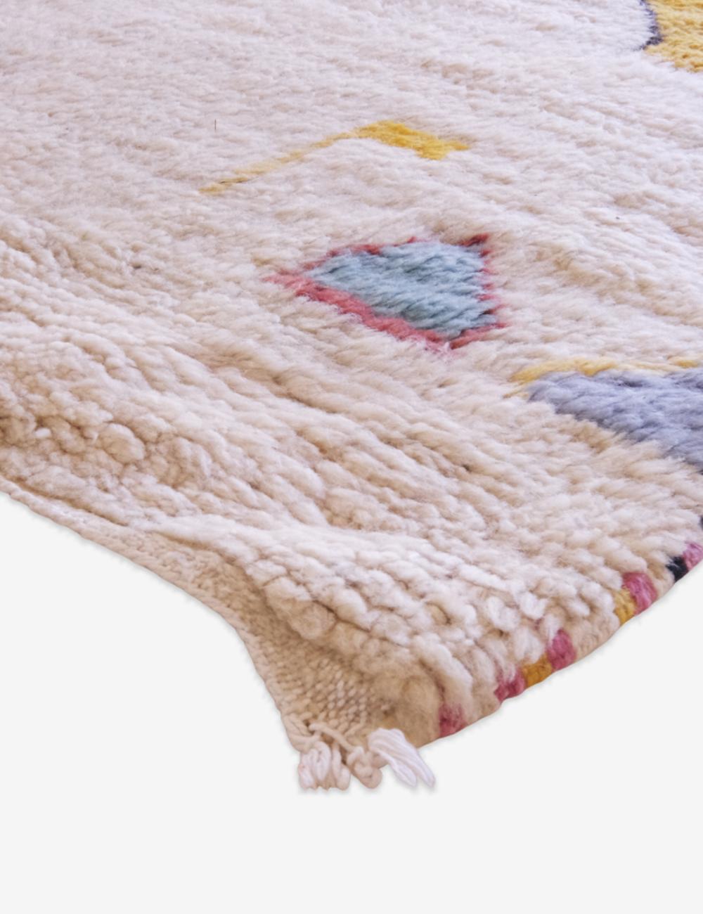 Moroccan Colorful Wool Rug 9.3 x 6.8 ft / 283 x 210 cm