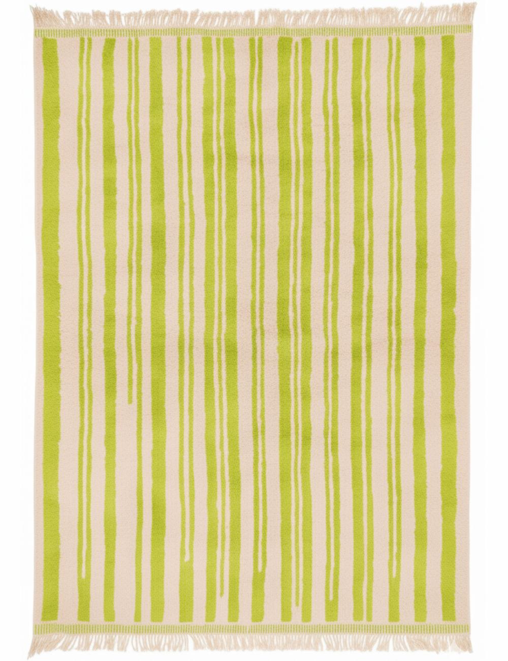 Custom Stripe Design Moroccan Wool Rug - Forma 38