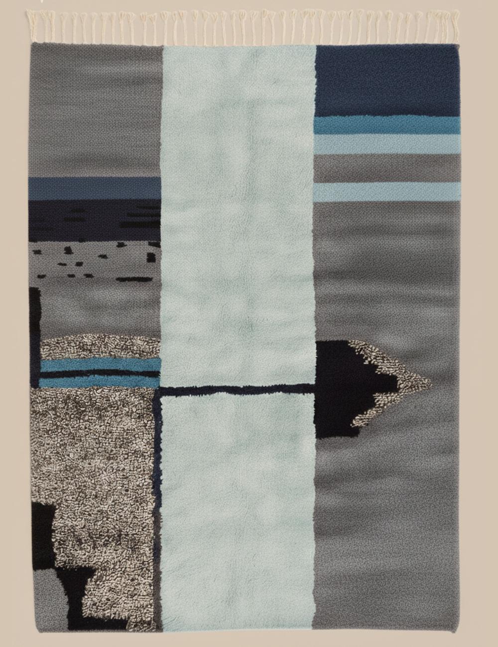 Abstract Beni Mrirt Moroccan Rug - forma 81
