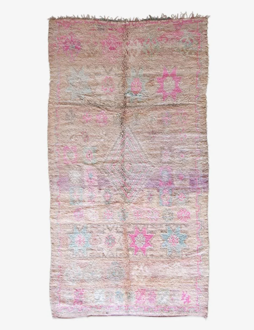 Moroccan Extra Large Boho Chic Rug 13.1 x 7 ft / 400 x 214 cm - Surcoma
