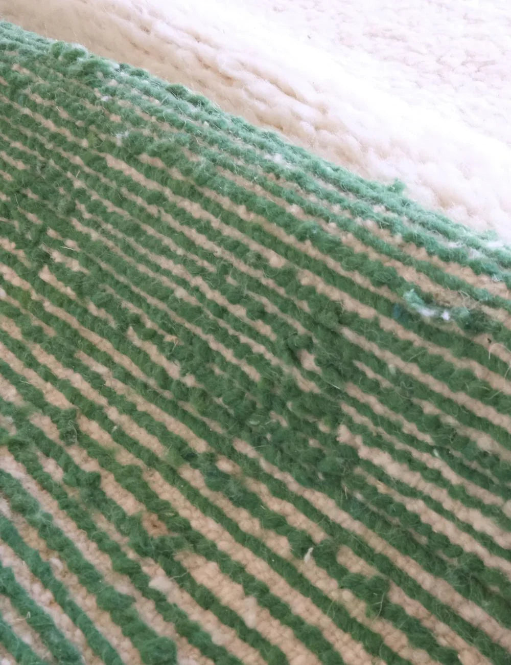 Green Moroccan Rug 9.6 x 8.2 ft / 293 x 251 cm - Surcoma