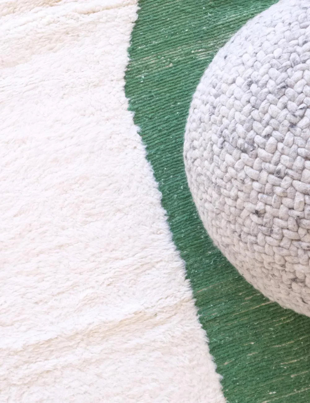 Green Moroccan Rug 9.6 x 8.2 ft / 293 x 251 cm - Surcoma