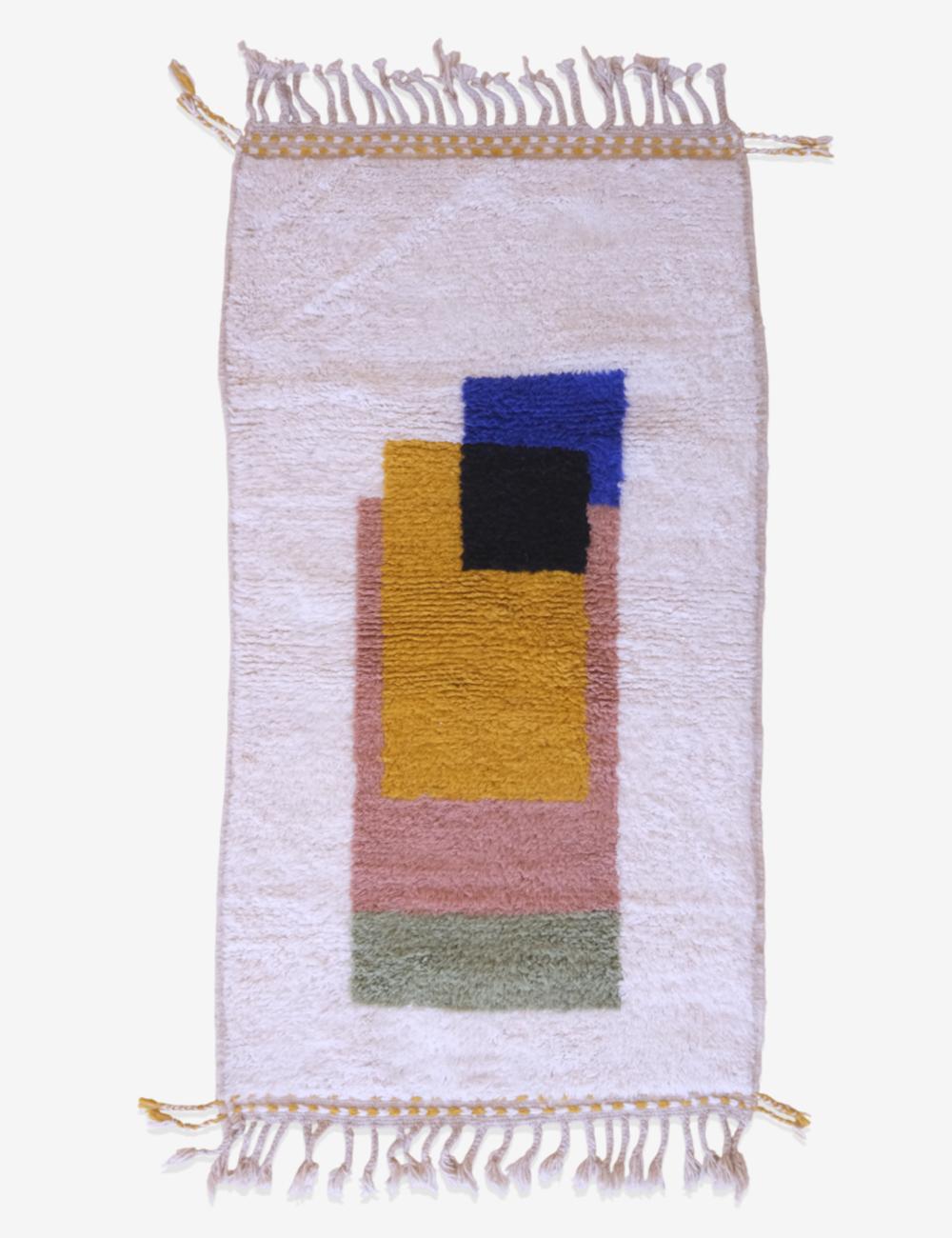Moroccan Handknotted Contemporary Rug 6 x 3.2 ft / 183 x 100 cm
