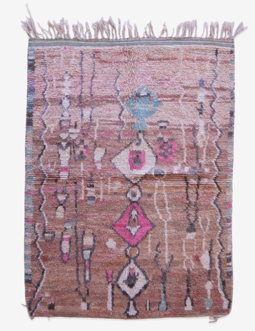 Moroccan Handknotted Berber Rug 6 x 4.5 ft / 182 x 138 cm