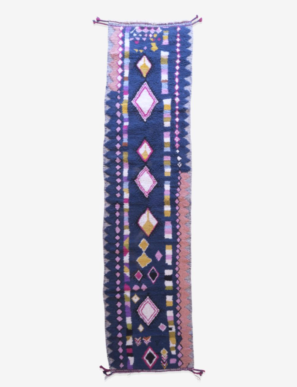 Moroccan Handknotted Runner Rug 17.1 x 4 ft / 520 x 124 cm