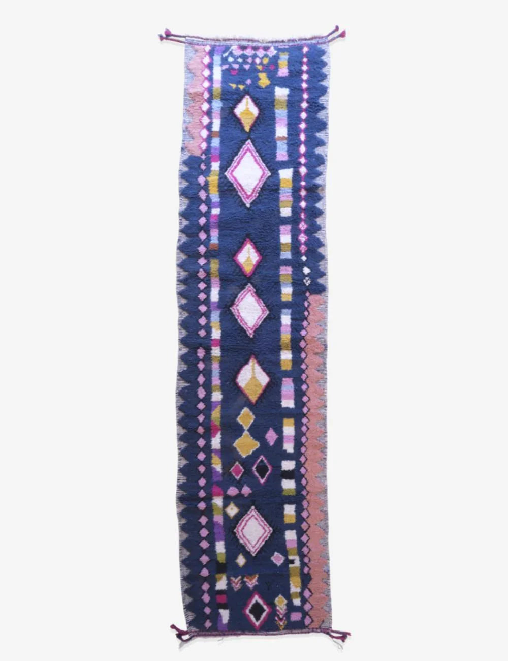 Moroccan Handknotted Runner Rug 17.1 x 4 ft / 520 x 124 cm - Surcoma