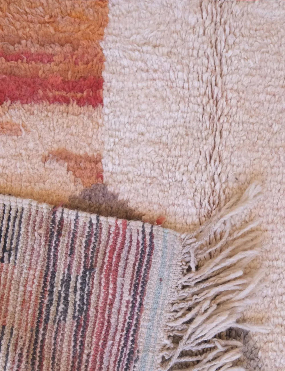 Moroccan Abstract Wool Rug 6.3 x 4.3 ft / 192 x 133 cm - Surcoma