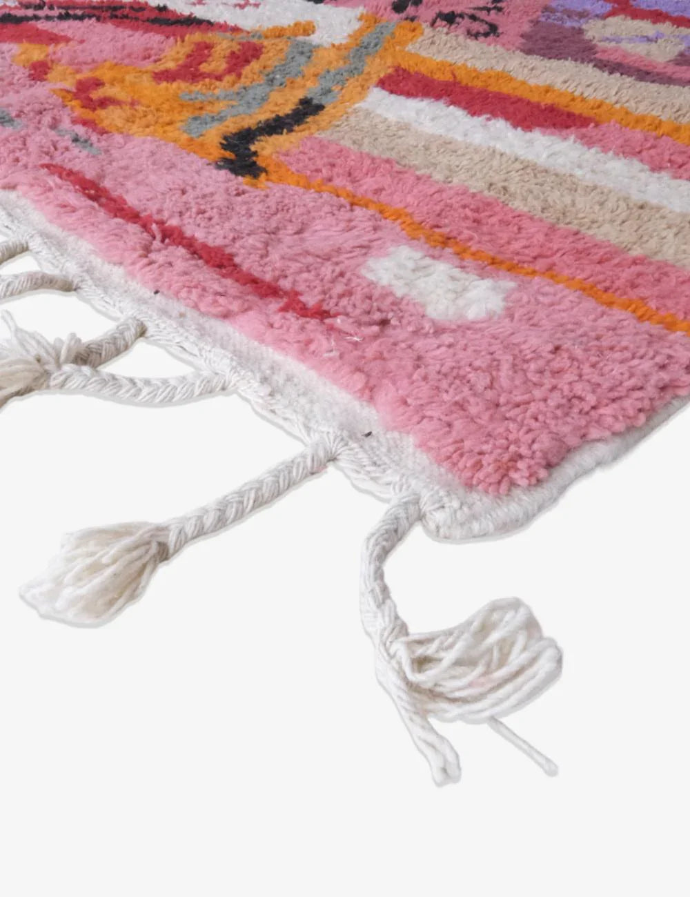 Moroccan Handknotted Colorful Wool Rug 8.9 x 6.9 ft / 270 x 213 cm - Surcoma