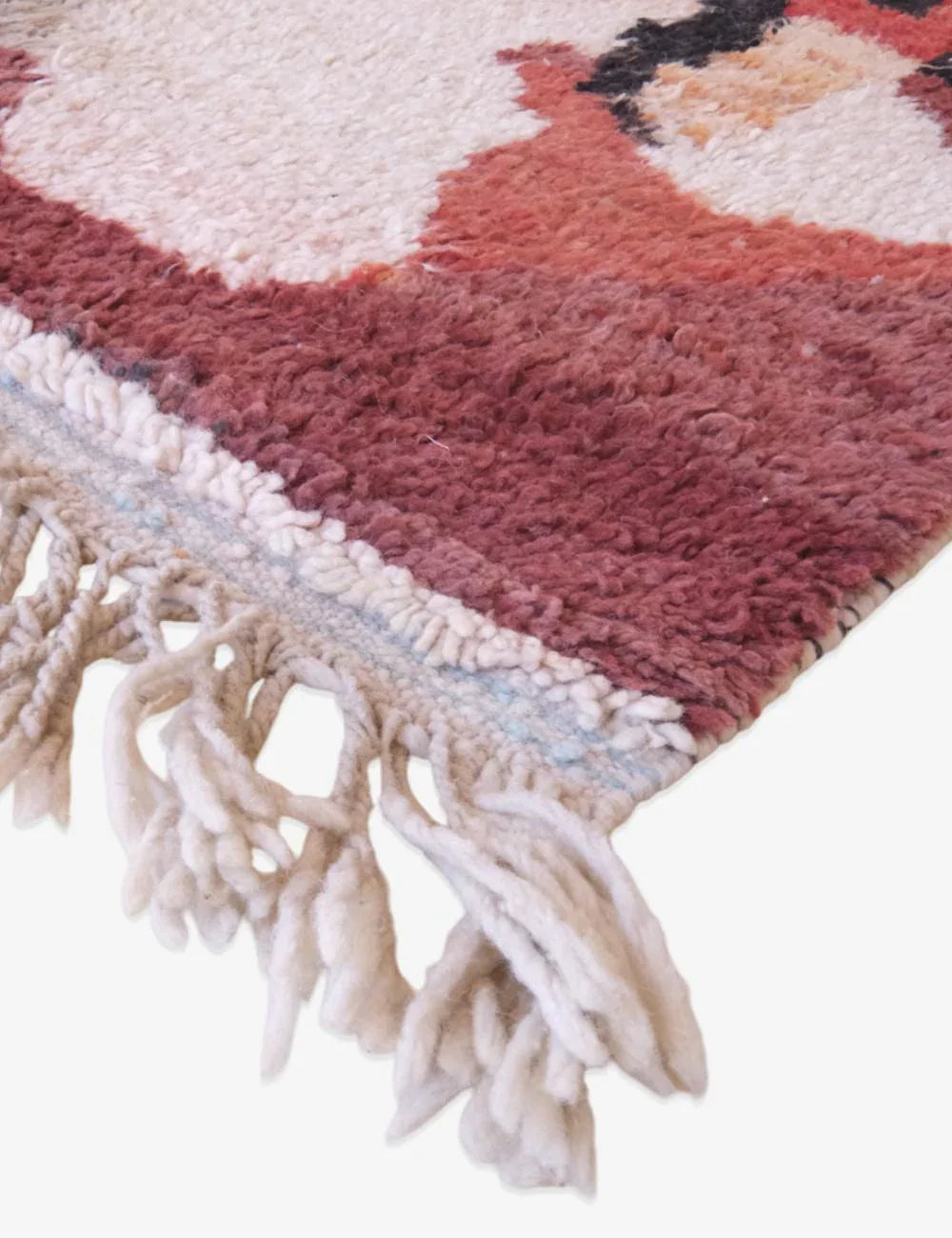 Moroccan Abstract Wool Rug 6.3 x 4.3 ft / 192 x 133 cm - Surcoma