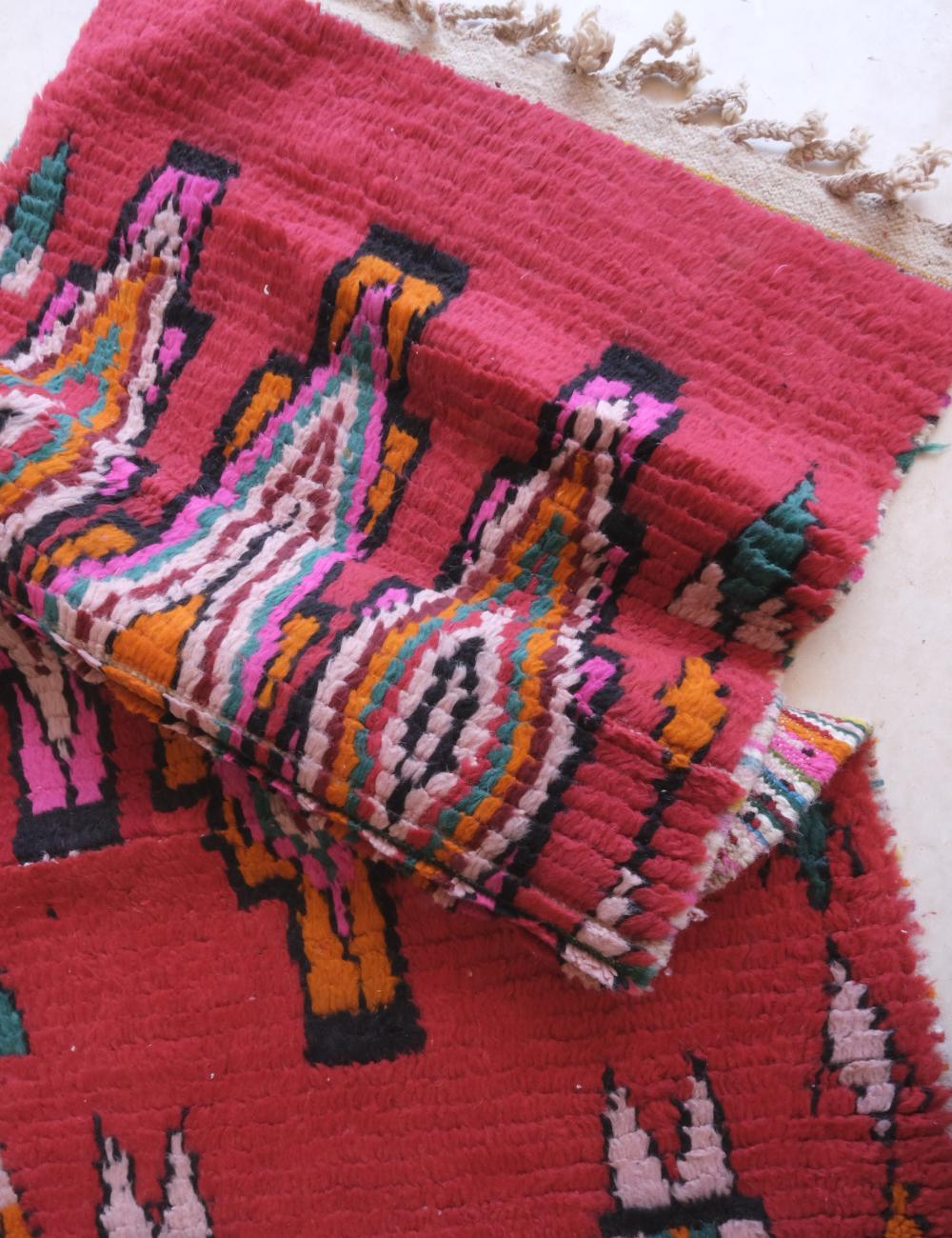 Moroccan Handknotted Runner Rug 11.9 x 3 ft / 364 x 94 cm