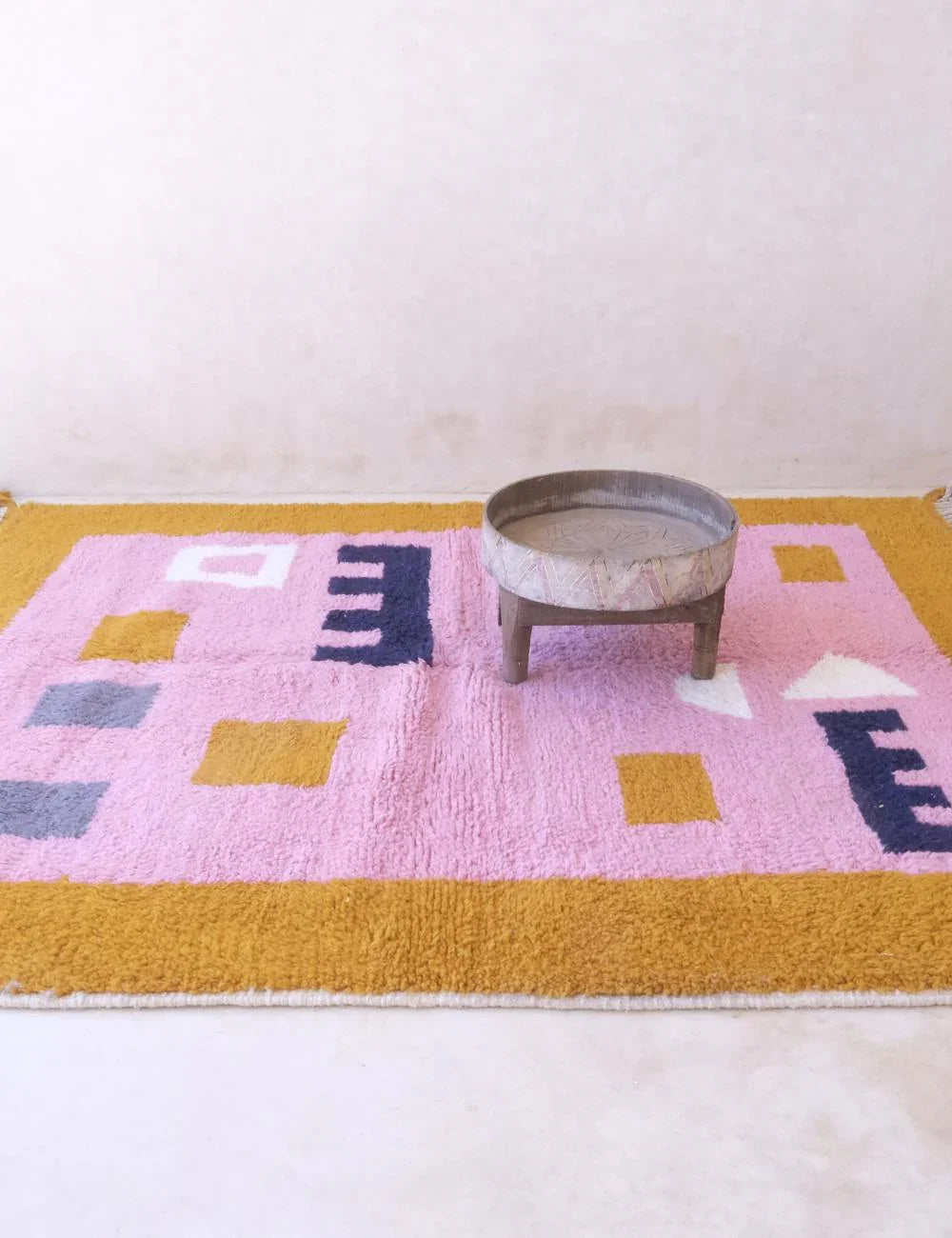 Moroccan Modern Wool Rug 6.8 x 5.4 ft / 208 x 166 cm - Surcoma
