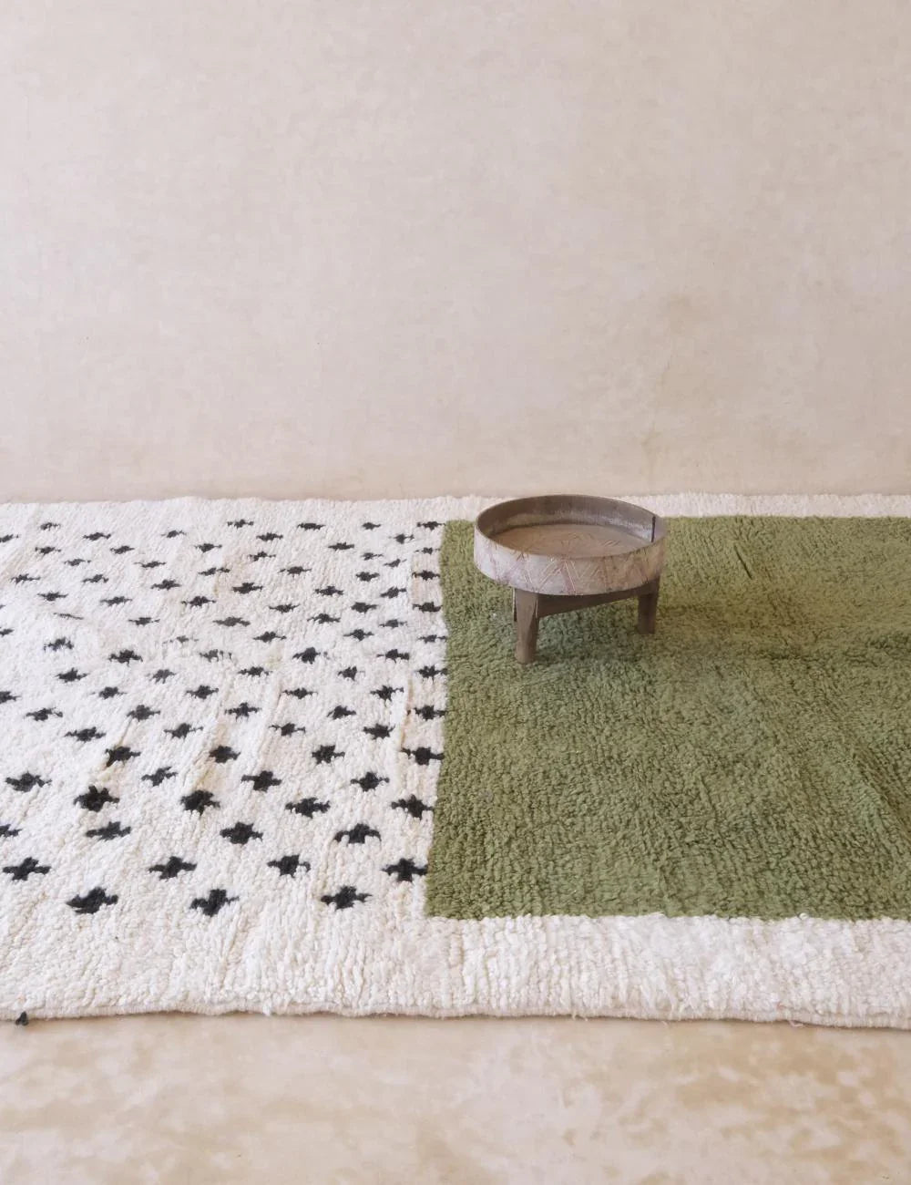 Moroccan Green Handmade Rug 10.3 x 7.3 ft / 313 x 224 cm - Surcoma