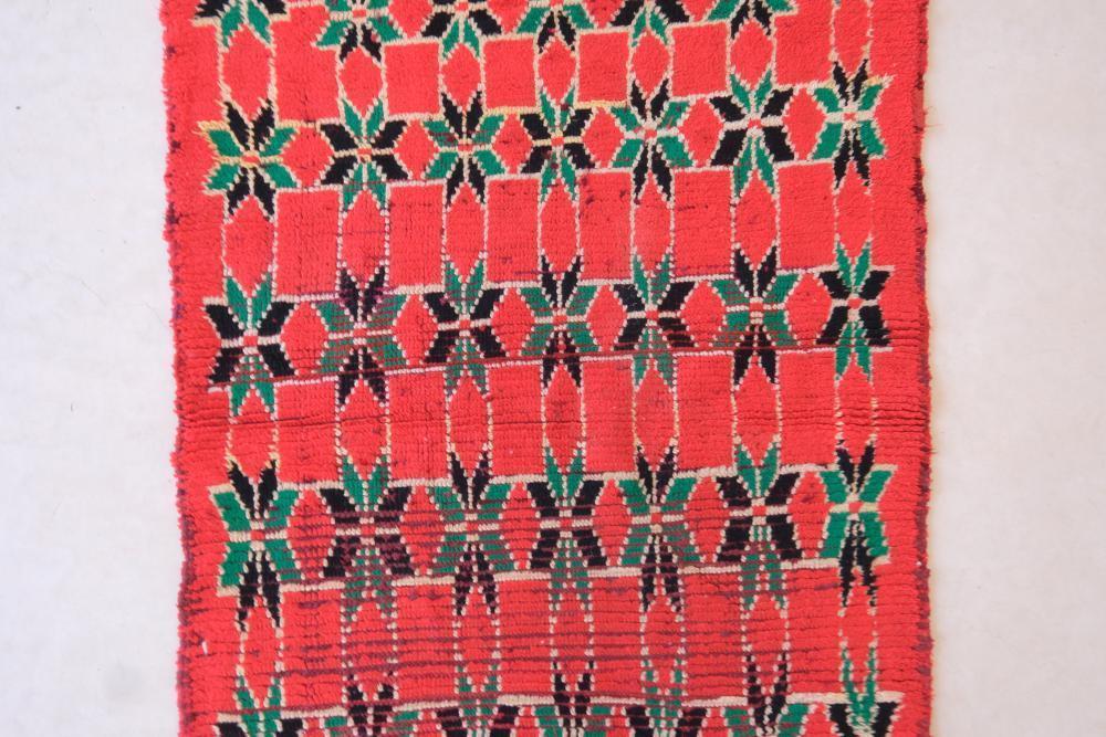 Moroccan Handmade Boujad Runner Rug 9.3 x 2.6 ft / 284 x 82 cm - Surcoma