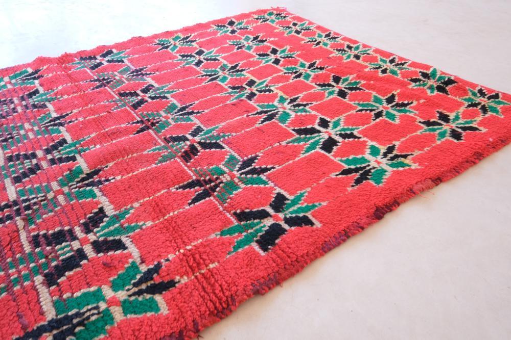 Moroccan Handmade Boujad Runner Rug 9.3 x 2.6 ft / 284 x 82 cm - Surcoma