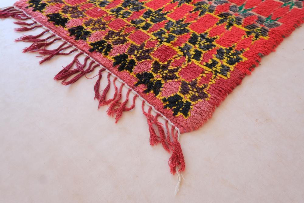 Moroccan Handmade Boujad Runner Rug 9.3 x 2.6 ft / 284 x 82 cm - Surcoma