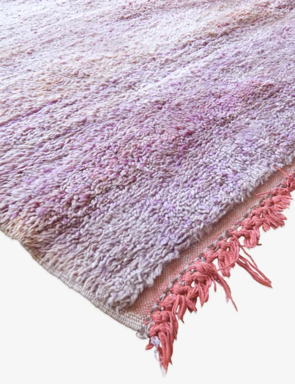 Moroccan Lavender Purple Solid Rug 9.1 x 6.5 ft / 277 x 198 cm - Surcoma