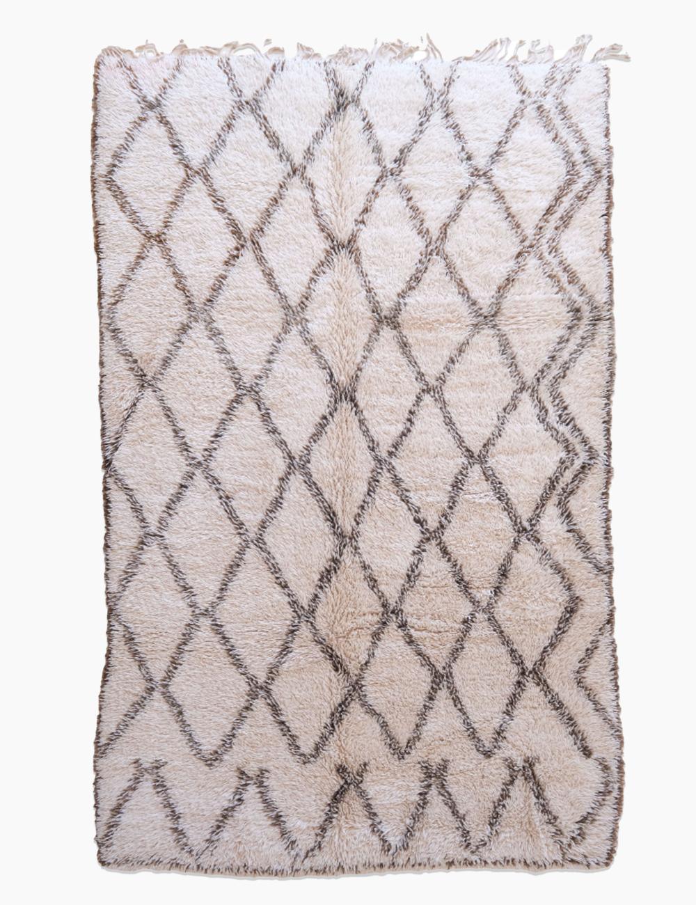 Marmoucha Rug with Diamond Wool Design 10.6 x 6.2 ft / 323 x 190 cm - Surcoma
