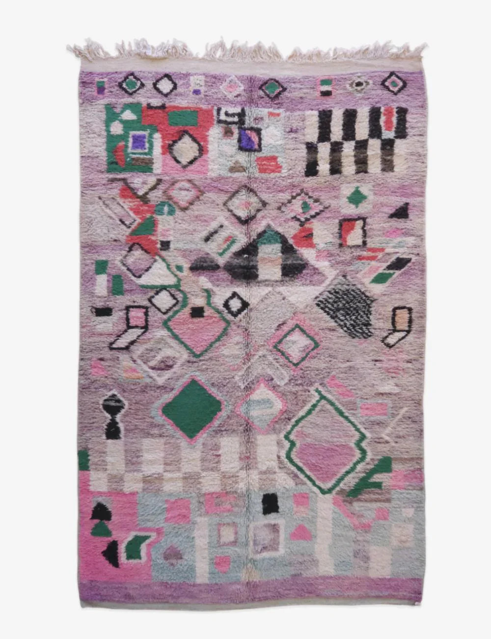 Moroccan Modern Boujad Wool Rug 8.4 x 5.2 ft / 255 x 161 cm - Surcoma