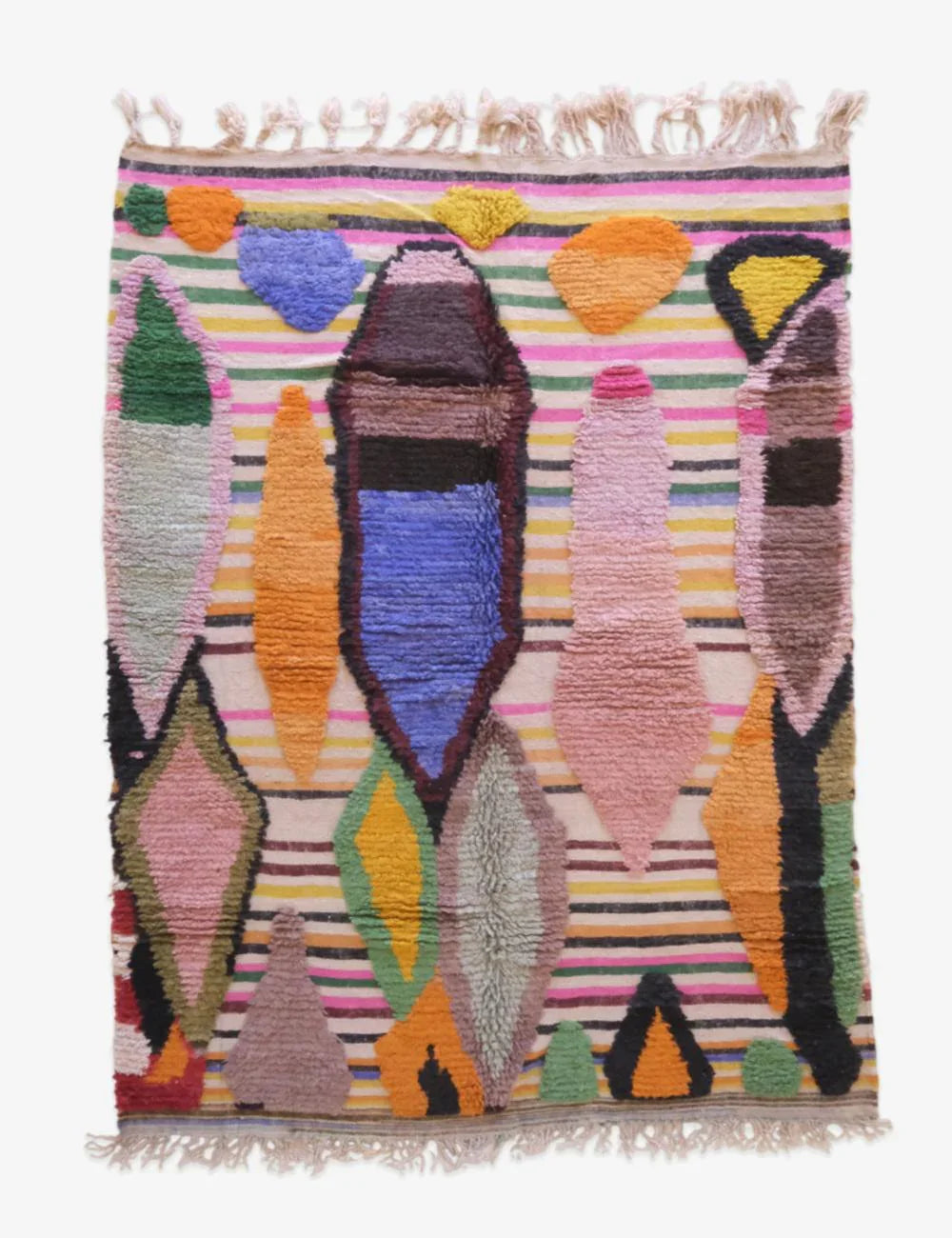 Moroccan Colorful Boujad Wool Rug 10.2 x 7 ft / 310 x 215 cm - Surcoma