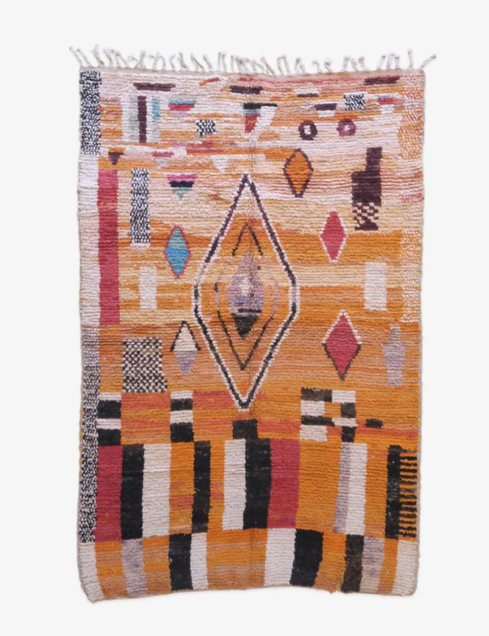 Moroccan Modern Boujad Wool Rug 8.4 x 5.4 ft / 257 x 167 cm - Surcoma