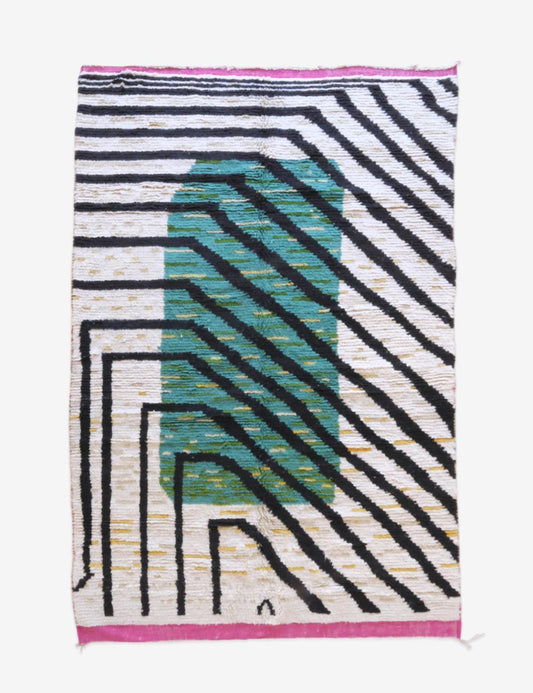 2020s Moroccan Boujad Wool Rug 12.7 x 8 ft / 387 x 246 cm - Surcoma