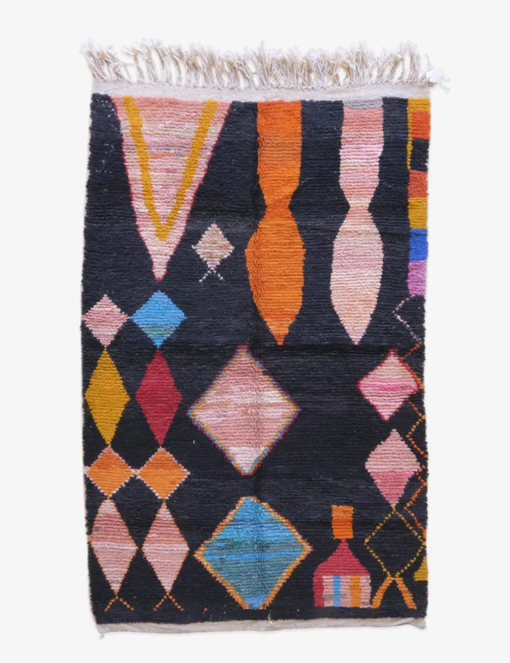 Moroccan Modern Boujad Wool Rug 8.9 x 5.5 ft / 270 x 170 cm - Surcoma