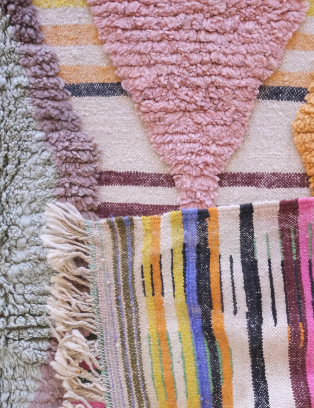 Moroccan Colorful Boujad Wool Rug 10.2 x 7 ft / 310 x 215 cm - Surcoma