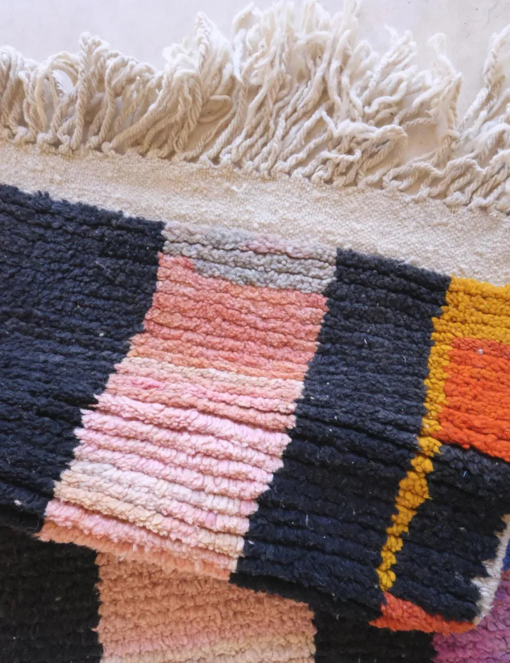 Moroccan Modern Boujad Wool Rug 8.9 x 5.5 ft / 270 x 170 cm - Surcoma