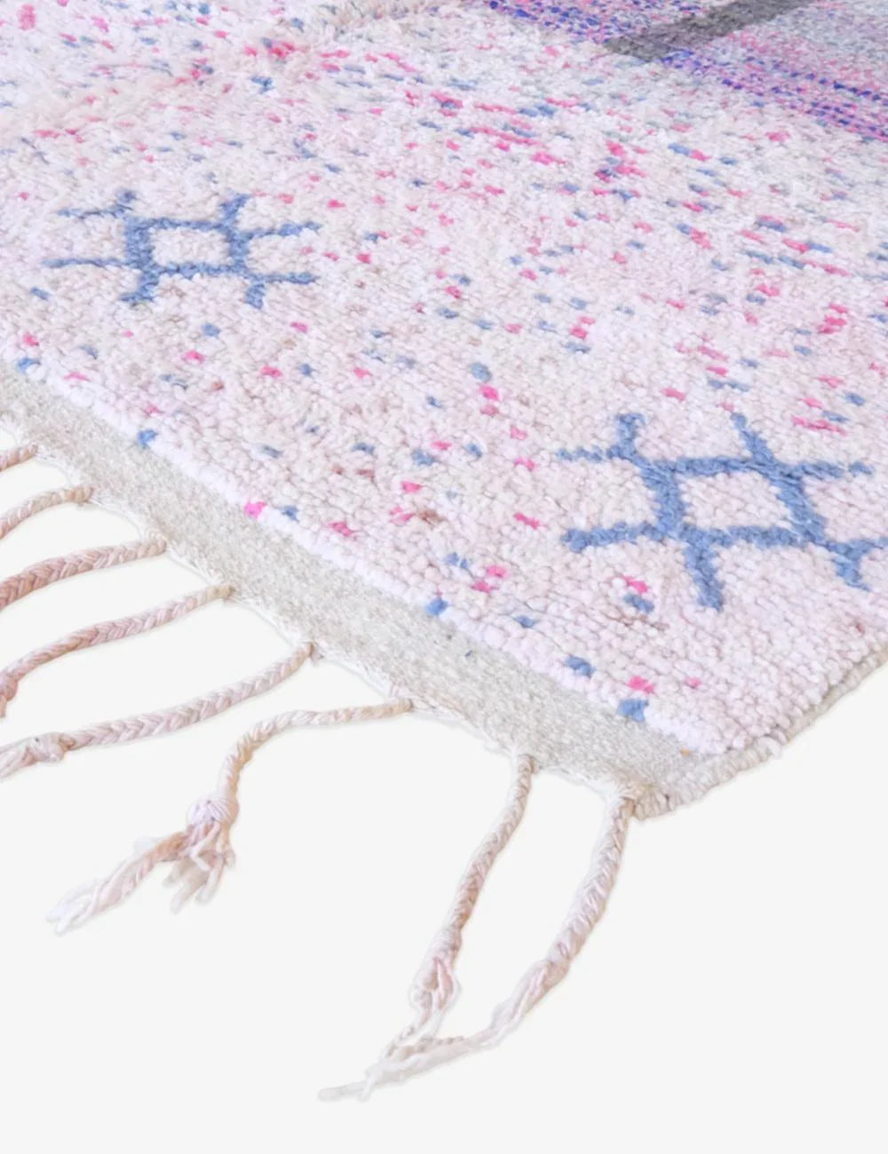 Moroccan Modern Pastel Wool Rug 9.3 x 5.6 ft / 284 x 172 cm - Surcoma