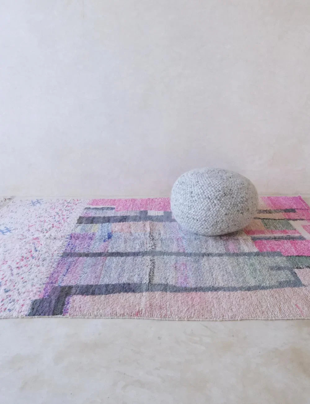 Moroccan Modern Pastel Wool Rug 9.3 x 5.6 ft / 284 x 172 cm - Surcoma