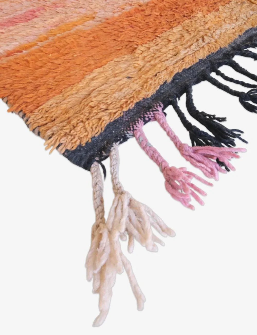 Moroccan Orange Wool Rug 9.1 x 5.7 ft / 276 x 176 cm - Surcoma